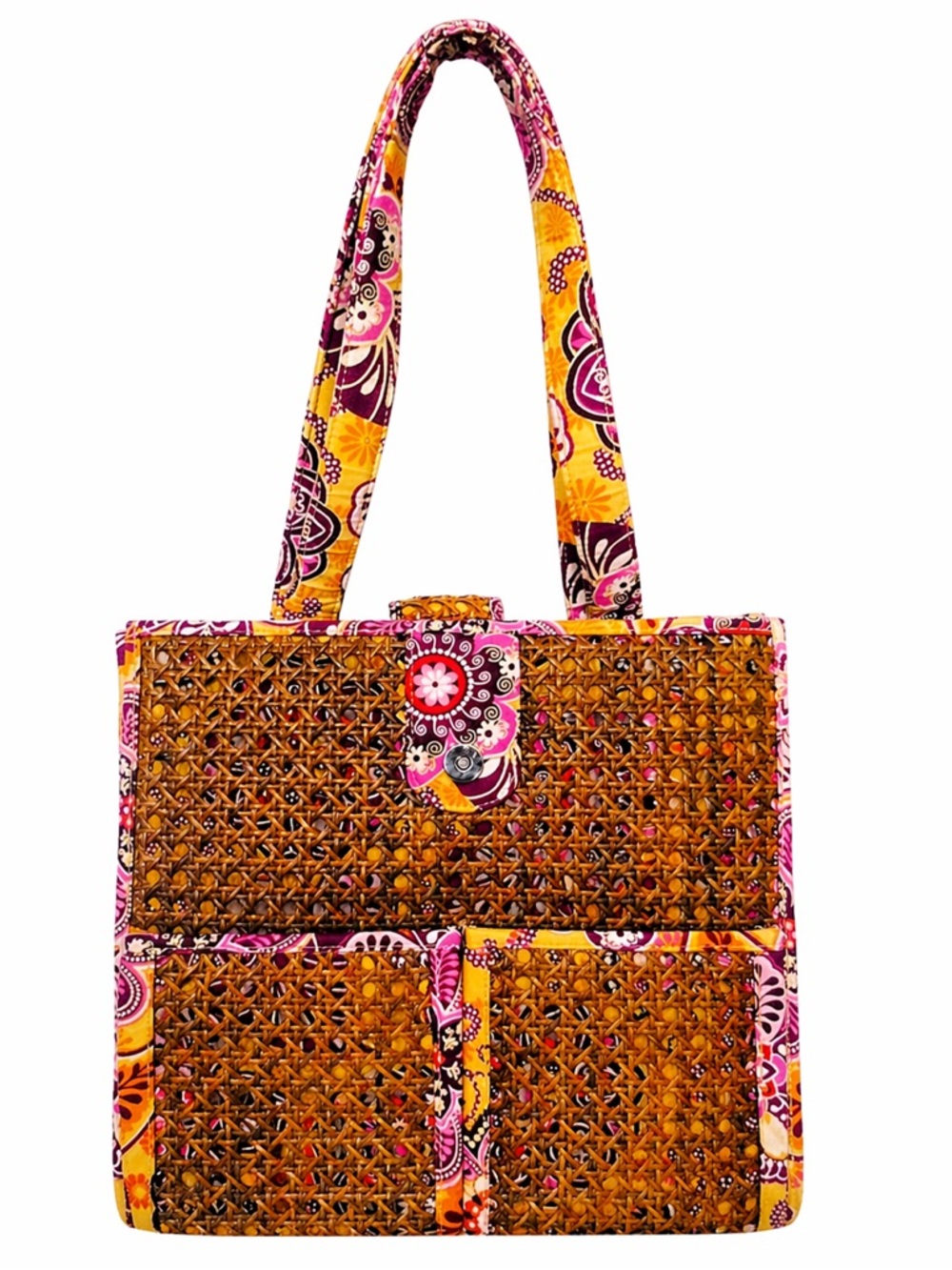 Vera Bradley Tikki Tote -Retired Bali Gold